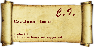 Czechner Imre névjegykártya