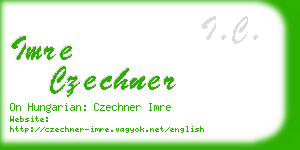 imre czechner business card